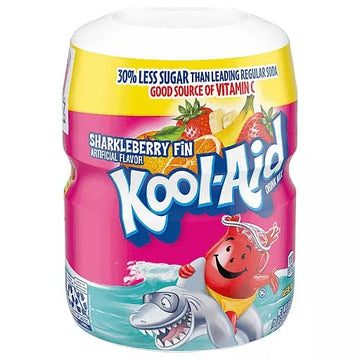Kool-Aid Drink Mix, Sharkleberry Fin, 19 Ounce Container, Pack of 3
