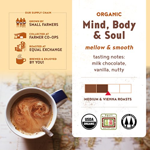 Equal Exchange Organic Ground Coffee, Mind Body Soul Bag,12 Ounce (Pack Of 1)