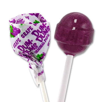 Dum Dums Lollipops Grape Flavor 1-50 Ct Bag