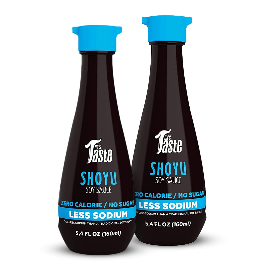 Mrs Taste Multi-Pack Sugar Free Soy Sauce, Zero Calories, Low Sodium, Zero Sugar, Keto Friendly, Paleo Friendly, Condiments And