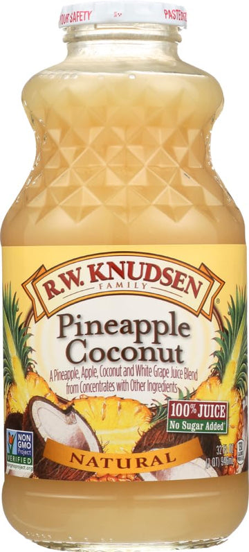 Knudsen Natural Pineapple Coconut Juice 32 Ounce -- 12 per case.