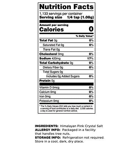 Terrasoul Superfoods Himalayan Pink Salt, Extra Fine, 2.5 Lbs - Natural Trace Minerals