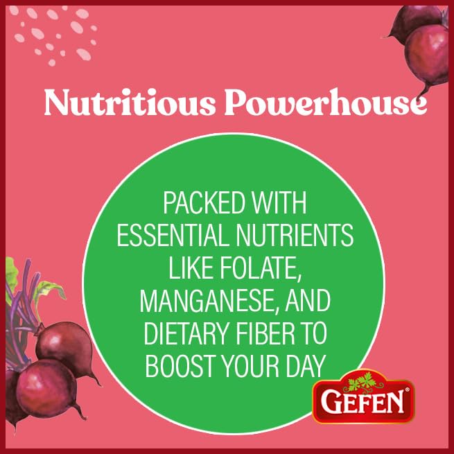 Gefen Red Beets, Whole, Peeled, Cooked & Ready To Eat, 1.1 Lb (3 Pack)