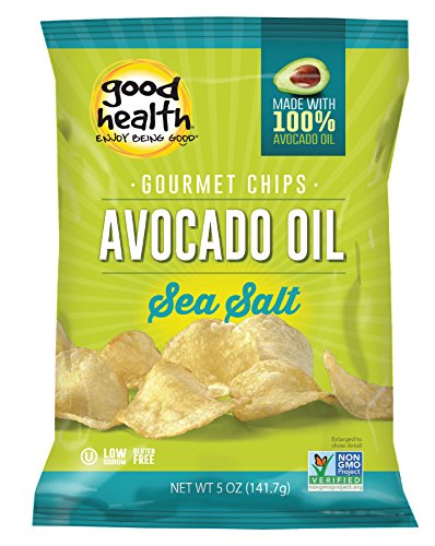 Good Health Avocado Chips Sea Salt, Salted, 5 Ounce (Pack Of 12)
