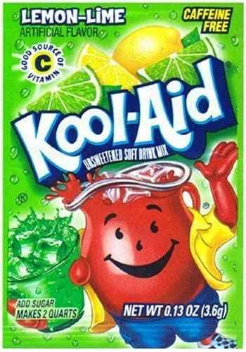 Kool Aid Lemon Lime Drink Mix, 48 Count, 0.13 Ounce Packs - Refreshing Flavor