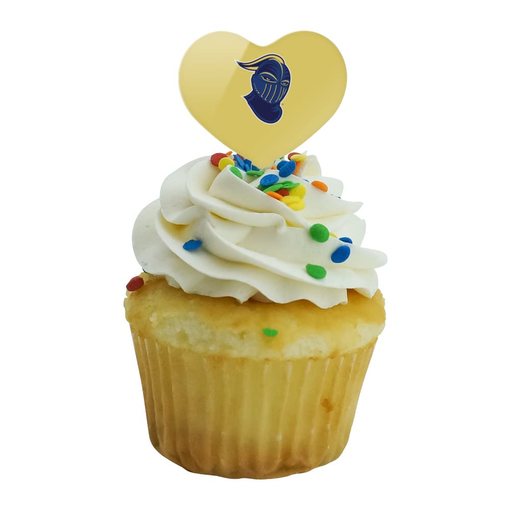 GRAPHICS & MORE Cupcake Toppers Set of 6, Acrylic, Worcester State, Heart Decoration, One Size, Model CUPCAKE.HEART.CLCWOS.Z007183
