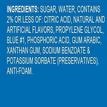 Hypothermias Blue Raspberry Snow Cone Syrup - 128 Fl Oz, 100% Pure Cane Sugar, Ready to Use