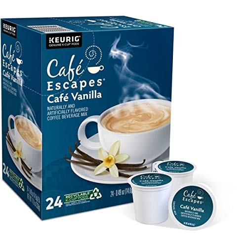 Caf Escapes Caf Vanilla, Keurig Single-Serve K-Cup Pods, 24 Count