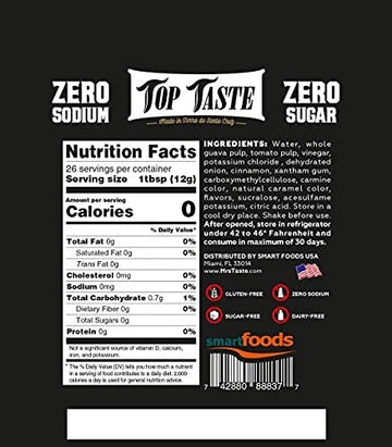 Mrs Taste Sugar Free Sauce, Keto Friendly, Zero Calories, 11 Ounce