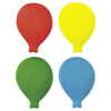 Red, Yellow, Green, and Blue Balloon Edible Sugar Cake Toppers, 12 Count