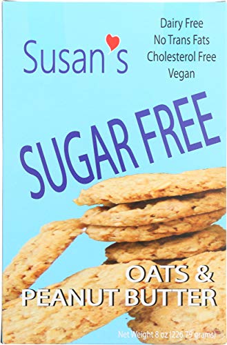 St Amour Sugar Free Peanut Butter Cookies, 8 Ounce - Delicious Low-Calorie Snack, Perfect for Healthy Diets
