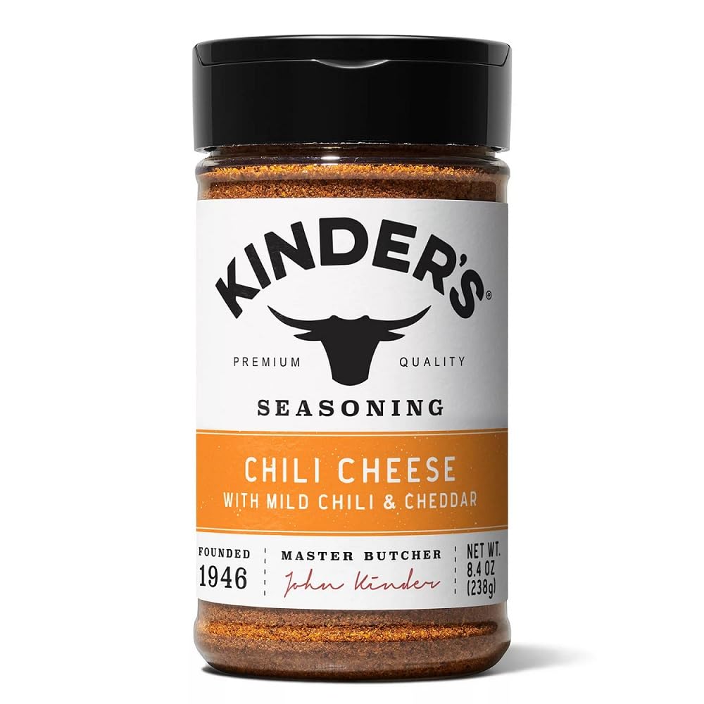 KINDERS Chili Cheese Seasoning, 8.4 Ounce, Perfect for Spicing Up Dishes