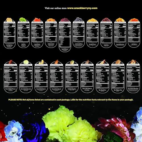 Happy Birthday Nuts Gift Basket, Gourmet Snack Box,In Elegant Box, Gift Set Birthday Party, For Men And Women. Kosher, Snackberry (Assortment #1)