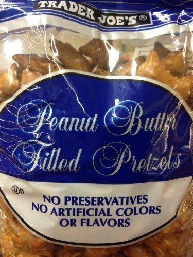 Trader Joes Peanut Butter Filled Pretzels (4 Pounds Total) No Preservatives No Artificial Colors, 4 x 16oz