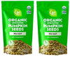 Go' Raw Sprouted Organic Pumpkin Seeds with Sea Salt, 22 oz Pack of 2
