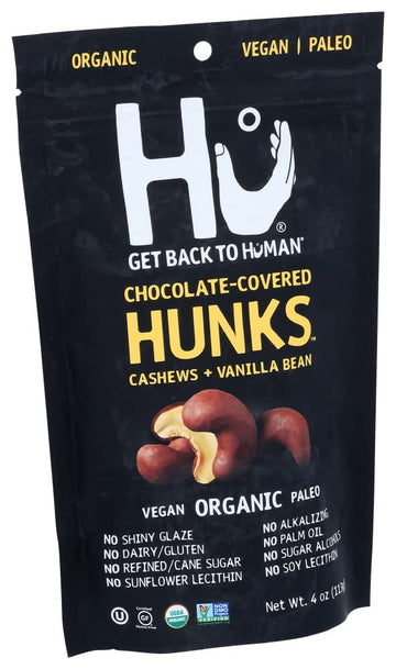Hu Kitchen Chocolate Covered Cashews, 4 Oz
