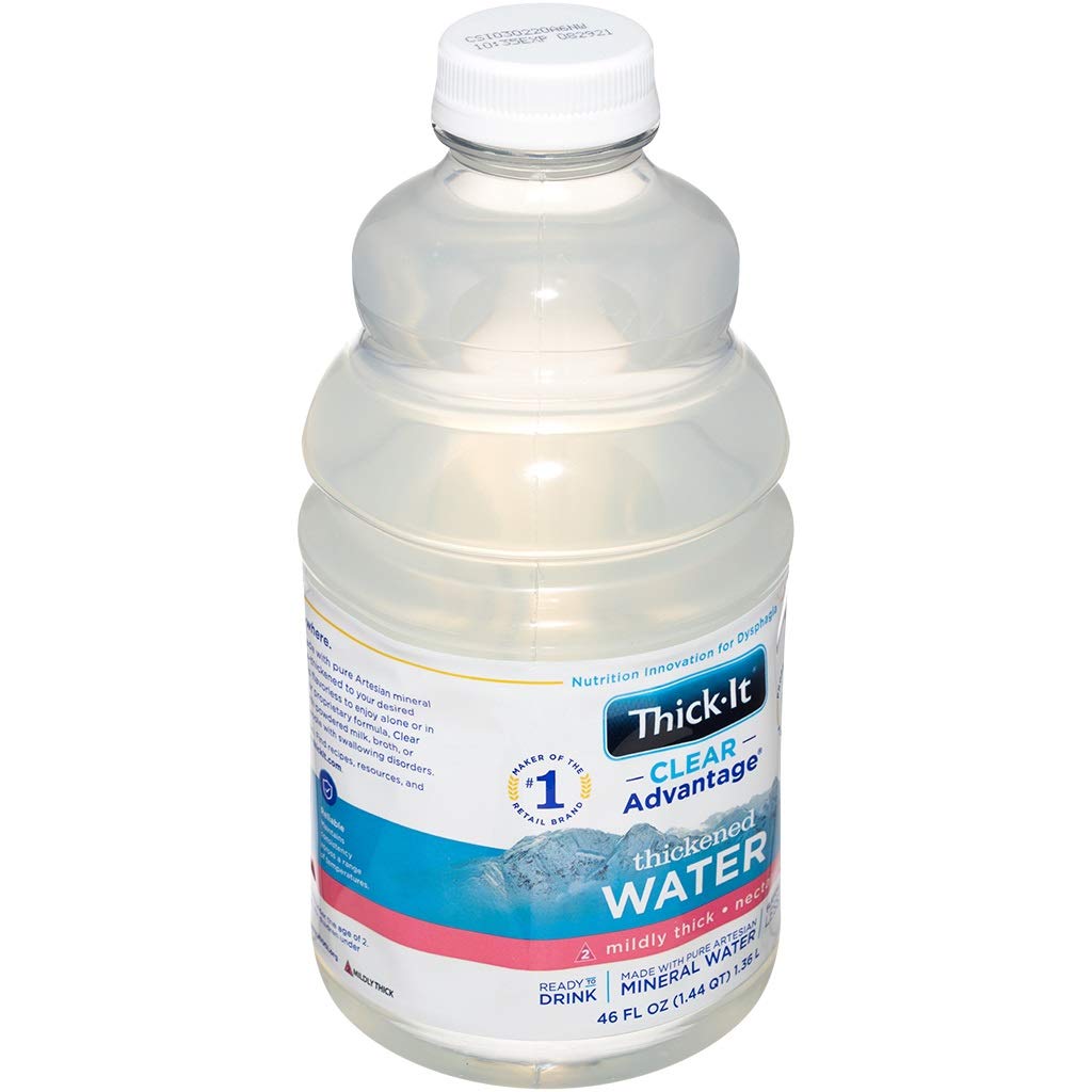 Thick-It Clear Advantage Thickened Water - Nectar Consistency, 46 Oz Bottle (Pack Of 4)