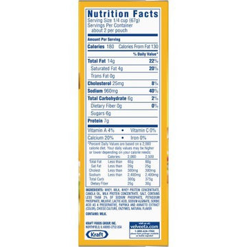 Kraft Velveeta Original Cheese Sauce, 4 Oz. Per Pouch - 2 Pouches