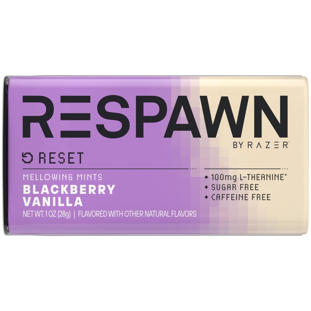 Respawn By Razer Reset Blackberry Vanilla Mints Sugar Free, 1 Oz Packs Groceryeshop Respawn By Razer Reset Blackberry Vanilla Mints Sugar Free, 1 Oz Packs Groceryeshop
