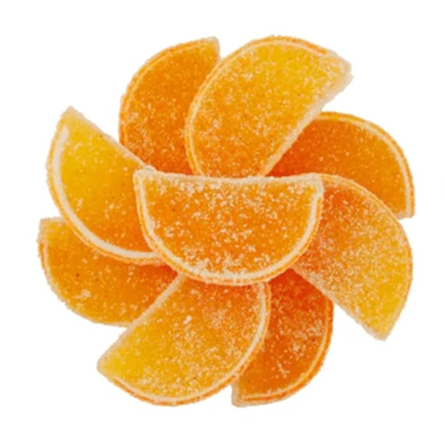 NY Spice Shop Chili Mango Jelly Fruit Slices - 8 Ounce Candy, 8 Pieces