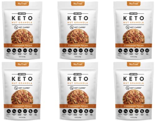 Nutraila - Keto Nut Granola Healthy Breakfast Cereal - Low Carb Snacks & Food - 2G Net Carbs - Almonds, Pecans, Coconut And More