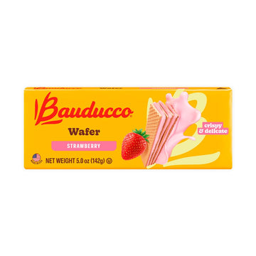 Bauducco Wafer Cookies, Assorted, Chocolate, Vanilla, And Strawberry, 60 Oz (Pack Of 12) - Crispy & Delicate Wafer Cookies With