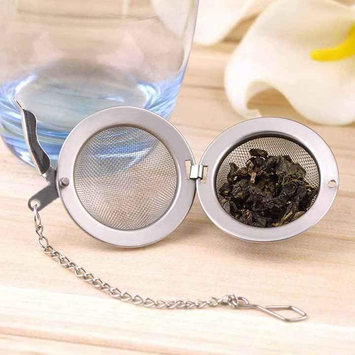 Manzanilla TE (Chamomile Flowers) 4 oz. 113g Tea Loose Leaf Herb Vegan 100% Natural+ Tea Strainer Stainless Infuser Tea Ball for Loose Leaf