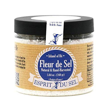 Esprit Du Sel - Fleur De Sel 2 Pack (Two 5.64 Oz Jars) - All Natural Sea Salt - Two Pack Fleur Du Sel (11.28 Total Ounces)