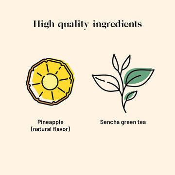 Kusmi Tea - Blue Detox - Blend Of Green Tea, Mate & Pineapple - Rosehip, Rooibos, Mint, Guarana Flavours - Enjoy Hot Or Iced - E