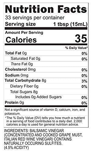 Blazing Bella Balsamic Vinegar - Original - Barrel aged traditional Modena Premium Reserve - 16.9 Fl Oz (500ml) Pack of 1