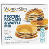 Wonderslim Protein Pancake & Waffle Mix, Variety Pack, 12G Protein, Up To 3G Sugar, 5G Fiber (7Ct)