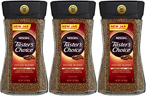 Nescafe Tasters Choice House Blend (light-medium) Instant Coffee Net Wt 12 Oz( 3 Pack)
