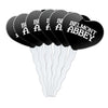 GRAPHICS & MORE Heart Love Cupcake Picks Set of 6 - Acrylic, Belmont Abbey College, Model CUPT.HRT.ACR.6PK.CLCBAB500B