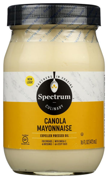 Spectrum Canola Mayonnaise, 16 Ounce - 12 per case.12
