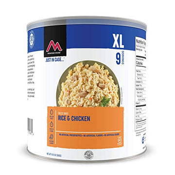 Mountain House Rice & Chicken #10 Can | Freeze Dried Survival & Emergency Food | Gluten-Free | 9 Servings