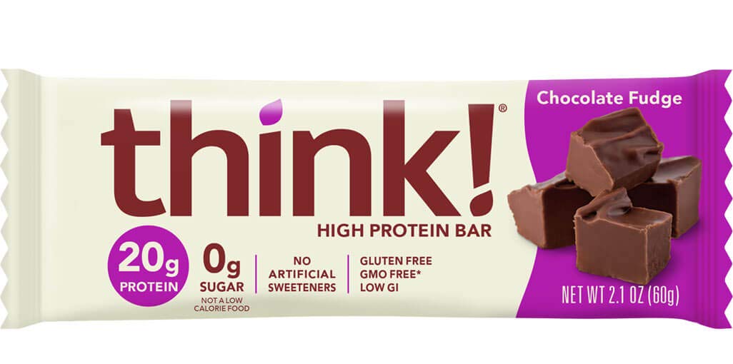 ThinkThin Protein Bar, Gluten Free Chocolate Fudge, 10 Count