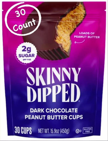 Skinny Dipped Cups, Dark Chocolate Peanut Butter 30 Count
