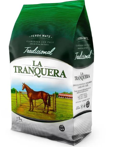 La Tranquera Traditional Yerba Mate 2.2 Lbs - 1 Kg 1000 grams Yerba Mate Tea Loose Leaf Yerba Mate Loose Leaf Yerbamate Seleccio