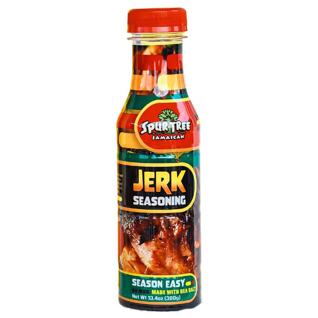 Spur Tree Jamaican Jerk Seasoning 13.4 Oz - Authentic Caribbean Mild Jerk Seasoning with All-Natural and Fresh Ingredients from