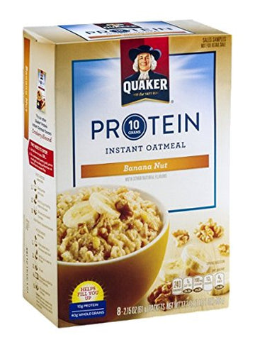 Quaker Instant Oatmeal, Protein Banana Nut, 2.15 Oz