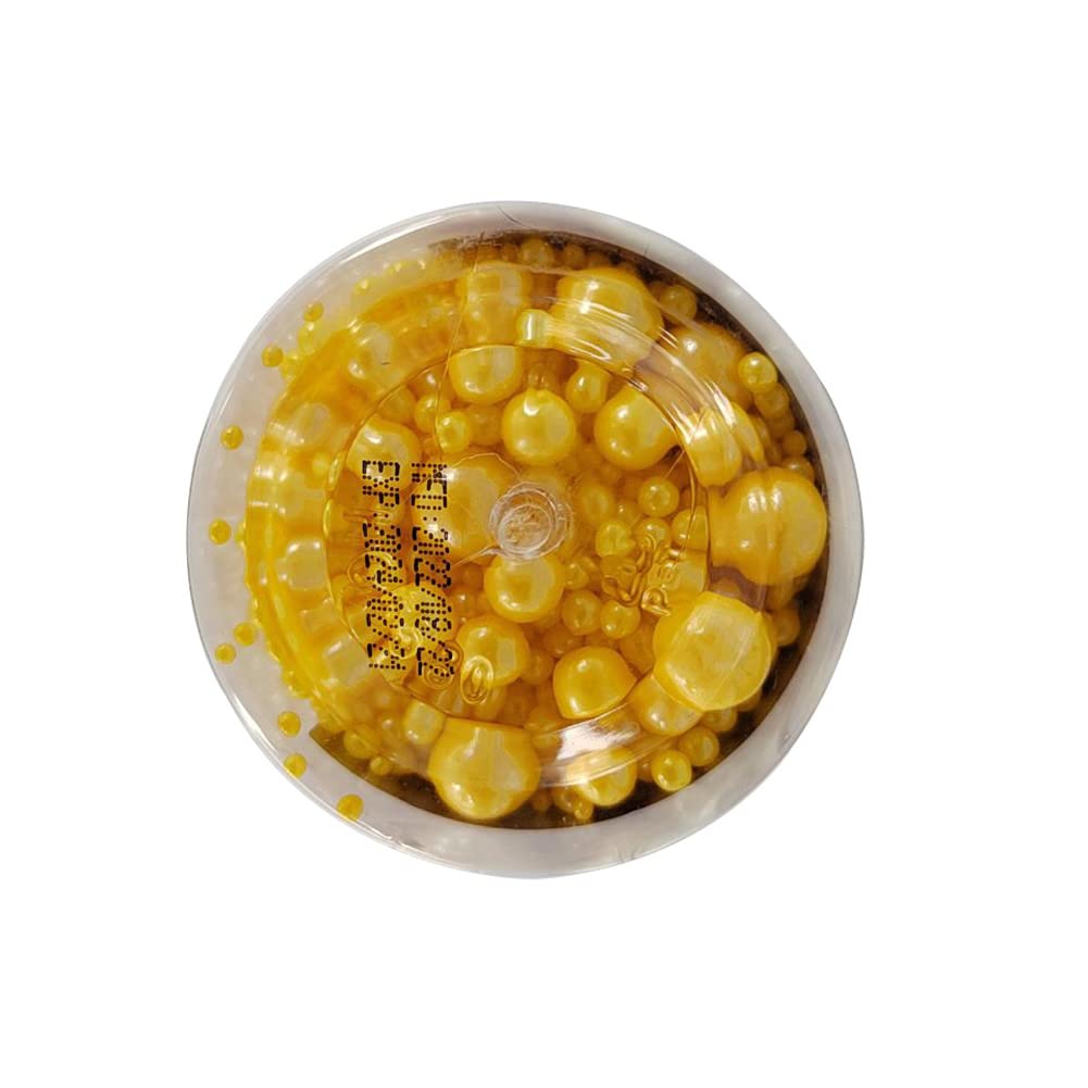 Edible Yellow Sugar Pearls Candy Sprinkles 120G/ 4.23Ounce Baking Cake Sprinkles Cupcake and Cake Topper Cookie Decorations Wedd