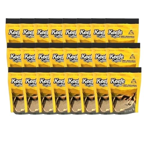 Keefe Coffee 100% Colombian Premium Freeze Dried Coffee, 3oz (Pack