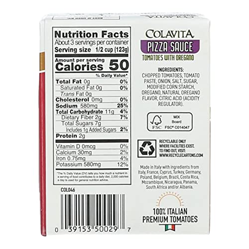 Colavita Recart Sauces - Pizza Sauce, 13.76Oz Recart