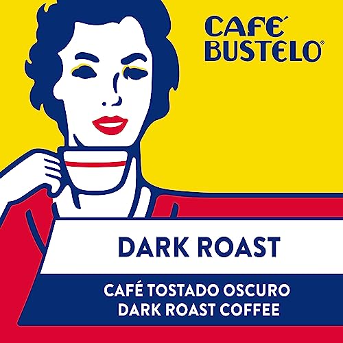 Caf Bustelo Espresso Dark Roast Ground Coffee Brick, 10 Ounce (Pack of 12)