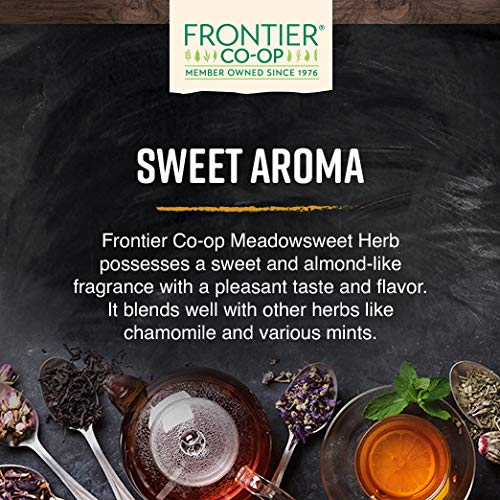 Frontier Co-Op Meadowsweet Herb, Cut & Sifted, 1Lb Bulk Bag - 100% Natural Dried Herb - Ideal For Meadowsweet Tea & Herbal Uses,