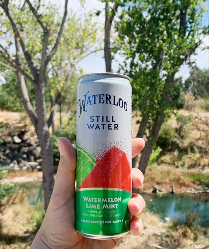 Waterloo Still Water, Watermelon Lime Mint | Naturally Flavored Purified Water | 12 Fl Oz Cans (Pack Of 12) | Zero Calories | Ze