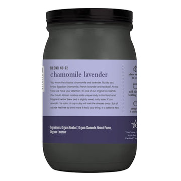 Paromi Chamomile Lavender Rooibos Organic Tea, Signature Jar, 15 Count (Pack Of 3)