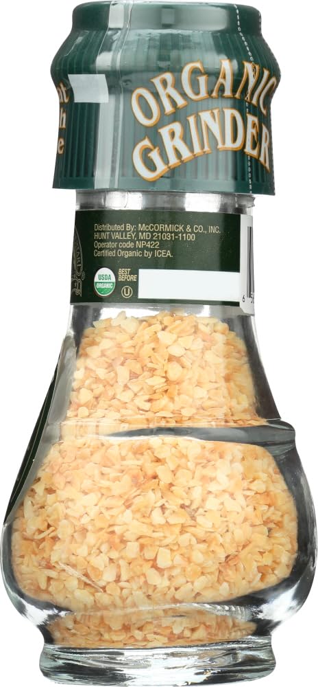 Drogheria & Alimentari Organic All Natural Spice Grinder Garlic, 1.76 Ounce Jars (Pack of 3)