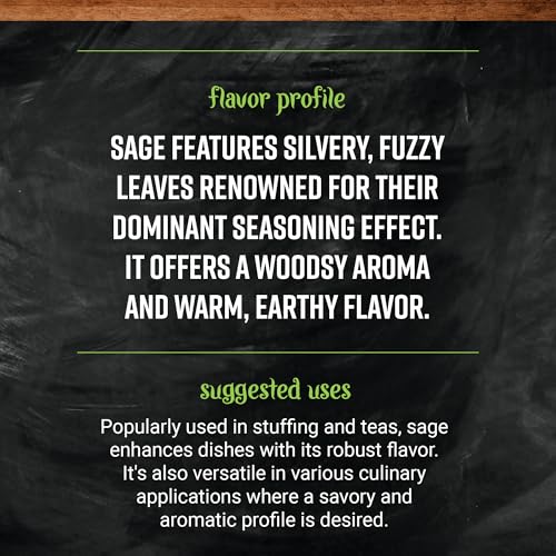 Frontier Organic Sage Leaf Spice - Ground - 0.8 Ounces