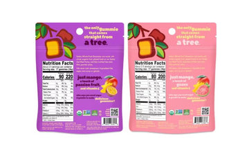 Generic Solely Organic Fruit Gummies - 2 Pack Bundle - Mango Passionfruit & Mango Guava - 5oz total | No Added Sugar, Vegan, Org